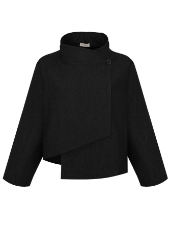 IlAiko Black denim Cross Jacket